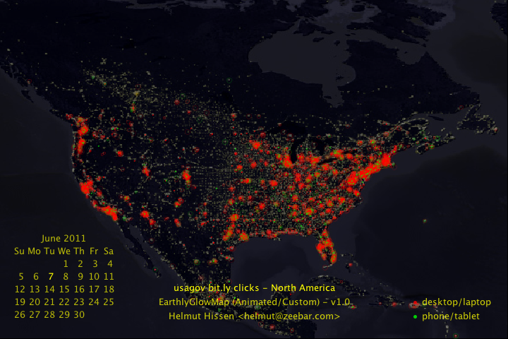 usa.gov click traffic animation using Java2D